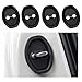VKQTS 4PCS Silicone Car Door Latch CoversCar Door Protector for Doors Latch Decorations ProtectionUniversal SelfAdhesive Cars Doors Lock Silicone Protective Pad for Most Vehicles Black - Image 2