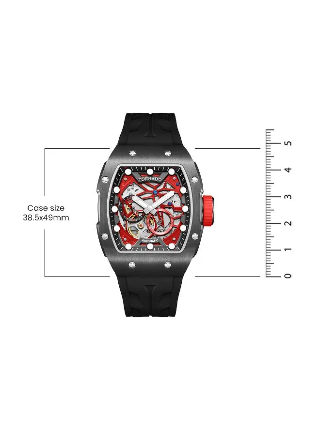 TORNADO XENITH Men's Silicone Automatic Watch T24302-XSBB - 38.5x49 mm