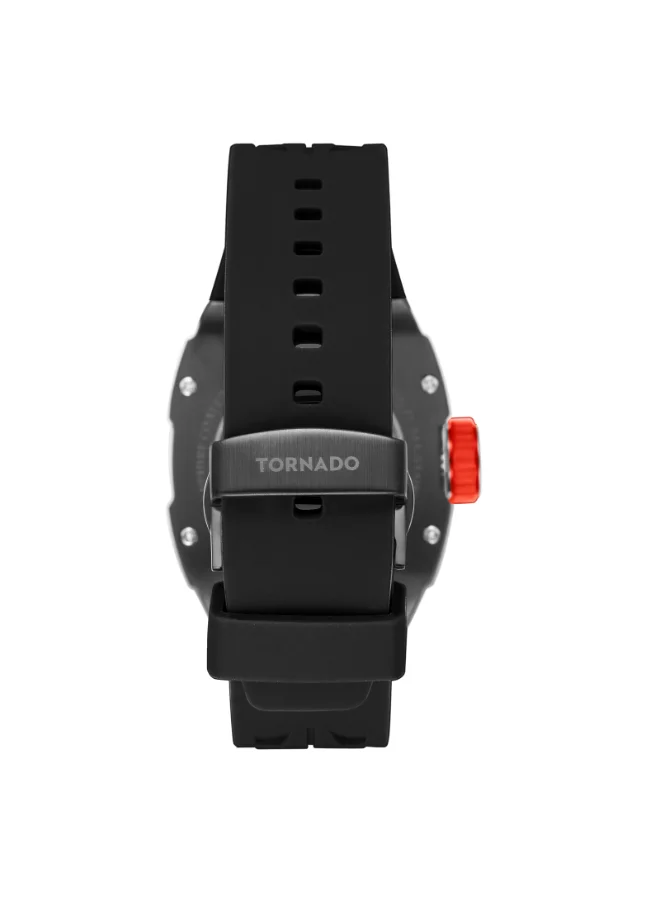 TORNADO Men's Silicone Automatic Watch T24302-XSBB - 38.5x49 mm