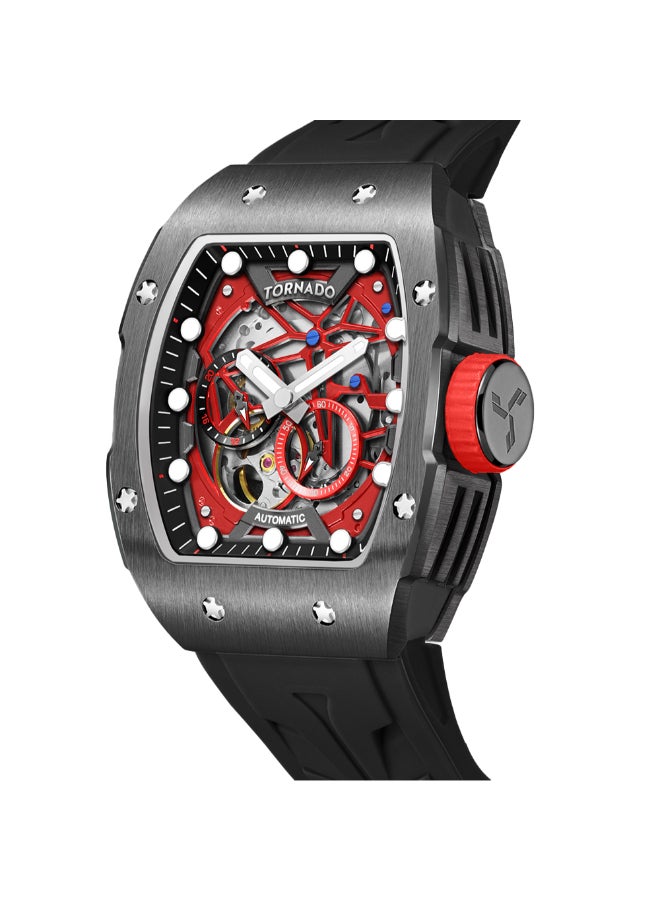 TORNADO Men's Silicone Automatic Watch T24302-XSBB - 38.5x49 mm - Image 4