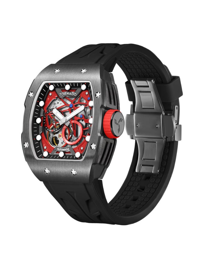 TORNADO Men's Silicone Automatic Watch T24302-XSBB - 38.5x49 mm - Image 2