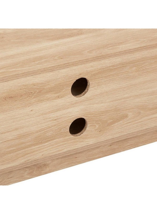 Five Simply Smart Abana 2-Cupboard Natural Oak Effect TV Unit Brown 48 x 39 x 120 cm 193546 - Image 5