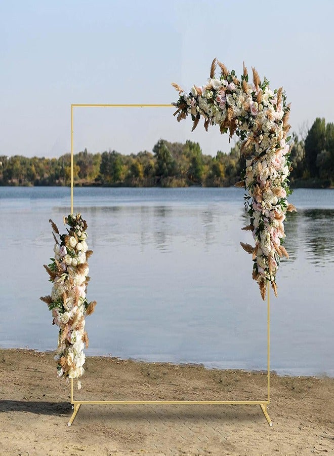 1x2m Party Backdrop Stand Square Metal Arch Stand Wedding Background Metal Frame Balloon Arch Backdrop for Parties and Anniversary Wedding Arches for Ceremony Photo Background Decoration - Image 4