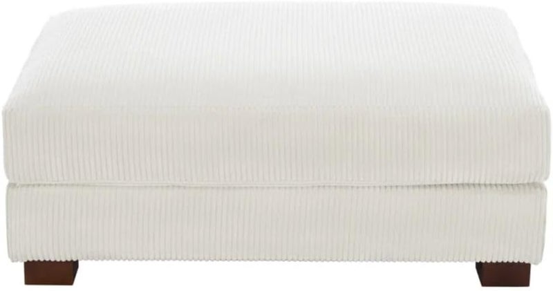 Comfynest Modern Corduroy Ottoman - Beige - Image 5