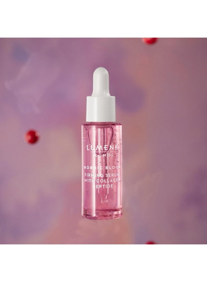 Lumene [Lumo] Vegan Collagen Face Serum - Firming Peptide Serum Formulated with Hyaluronic Acid for Smoother, Plump-Looking Skin - Helps to Reduce the Appearance of Fine Lines + Wrinkles (1 fl oz) - Image 2