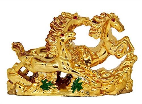 RIPE INDIA® Three Running Horses for Victory Fame and Luck (Golden Colour) - Image 4