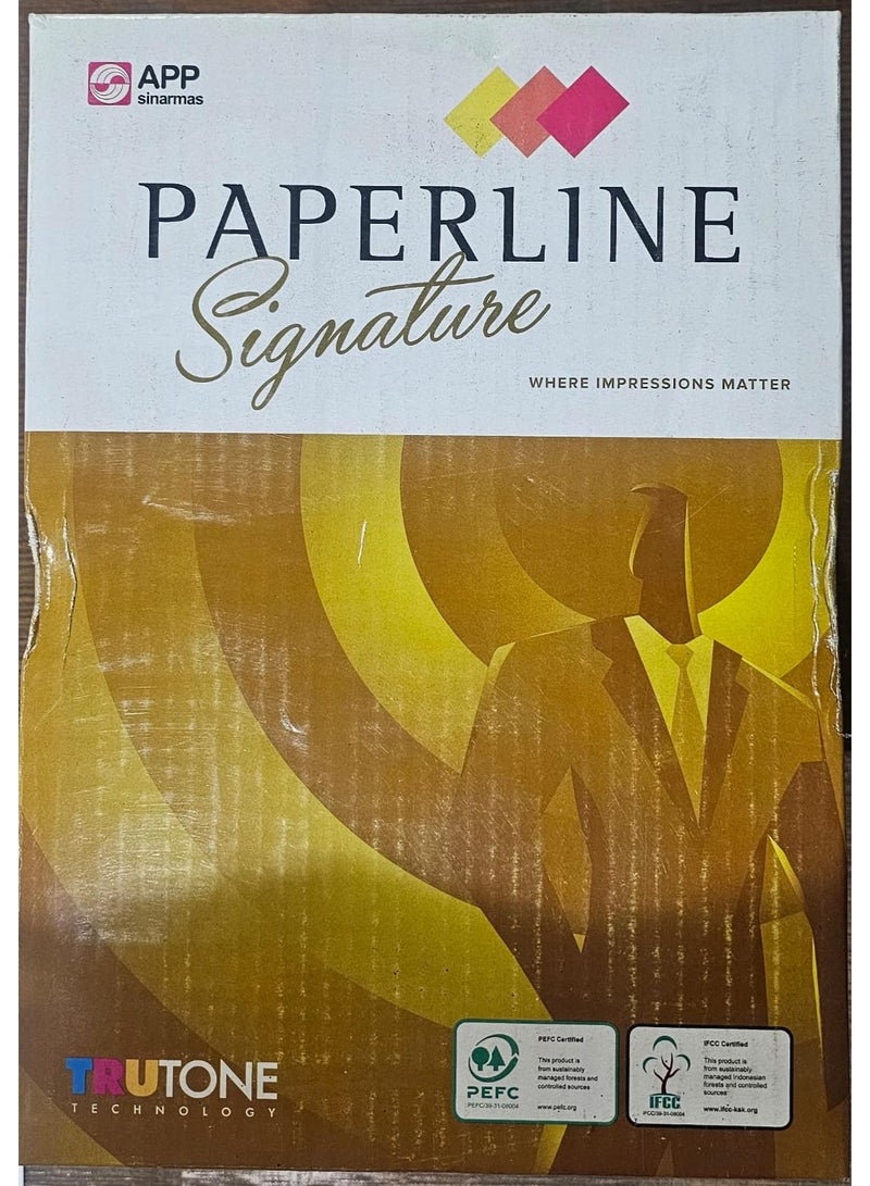 بيبرلاين ورق تصوير Paperline Signature A4 80gsm - علبة من 5 رزم (2500 ورقة) - متوفر في الإمارات العربية المتحدة - Image 2