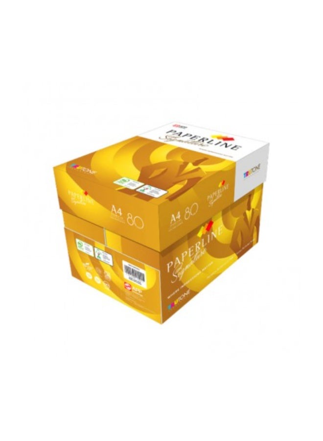 بيبرلاين ورق تصوير Paperline Signature A4 80gsm - علبة من 5 رزم (2500 ورقة) - متوفر في الإمارات العربية المتحدة - Image 1