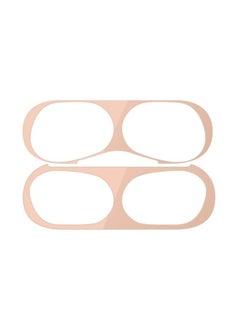 2- Piece Dust Gurad Sticker Apple AirPods Pro Rose Gold
