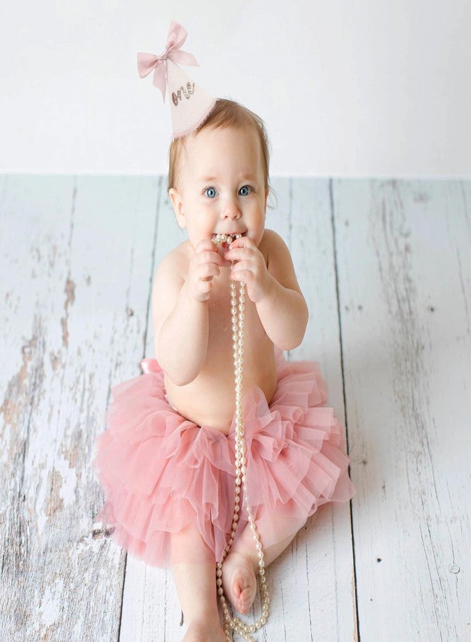 Jissoo 1st Birthday Hat With Bow - Sweet One Birthday Party Decorations,Glitter Number Cone Hat Photo Props,Little Princess Pink Bow Party Hat,First Cake Smash (one) - Image 4