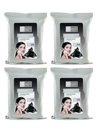 Bulk Cleansing Wipes Premoistened 4 Pack Of Charcoal Cleansing Cloths Makeup Removal Wipes Great For Travel Toiletries 100 Ct.(4Pack) - pzsku/ZFD5A237CAD082CE9E225Z/45/_/1720446408/dfee5249-26d3-4c5b-a4af-ad2ef55dbca3