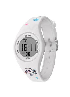 ASTRO Astro A23904-PPWW-PA Kids Digital Display Watch & PU Strap White-Panda Print  - Image 1