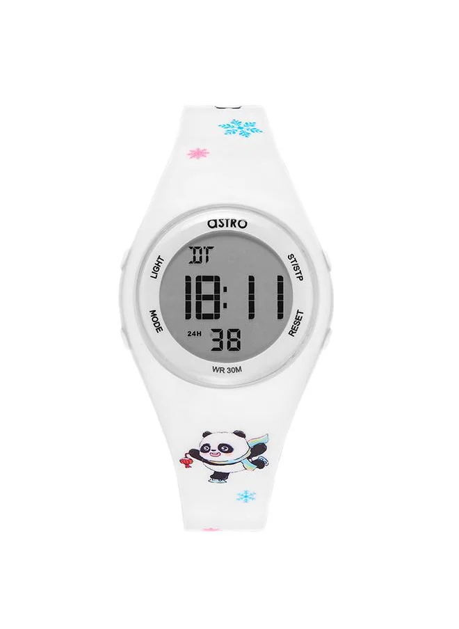 أسترو Astro A23904-PPWW-PA Kids Digital Display Watch & PU Strap White-Panda Print