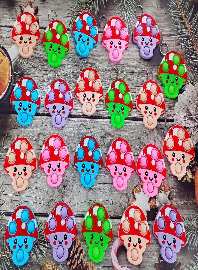 PSDFH 24 Packs Bulk Mini Mushroom Mini pop for Classroom Students, Birthday Party Favors - Image 2