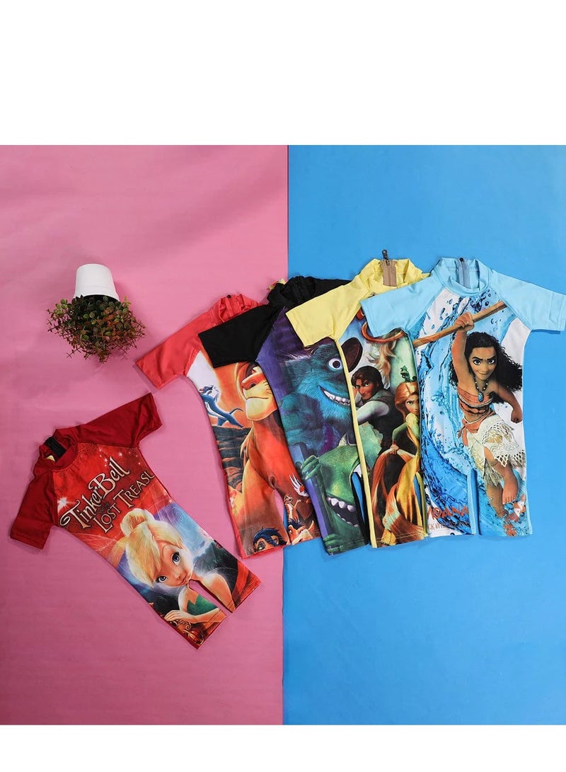 one-piece swimsuit,Lycra diving pocket, multi-colored and shaped - Black - Image 1