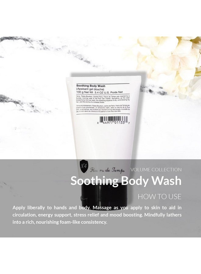 Number 4 Fleurs De Temps Soothing Body Wash. Moisturizing Body Wash With Vitamin E And Oat Extract 3.4 Oz - Image 4