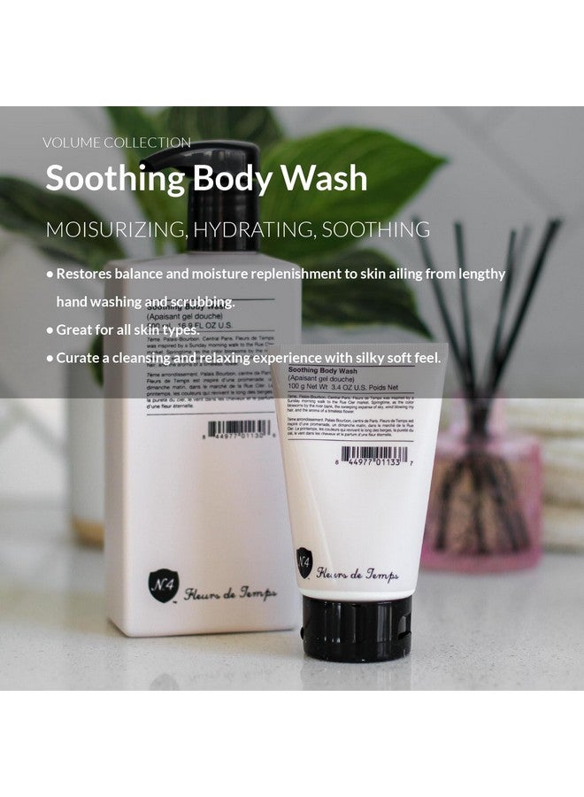 Number 4 Fleurs De Temps Soothing Body Wash. Moisturizing Body Wash With Vitamin E And Oat Extract 3.4 Oz - Image 3