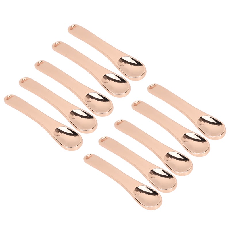 10pcs Eye Cream Massage Spatula Portable Metal Small Makeup Spoon for Facial Cosmetic Face Mask - Image 1