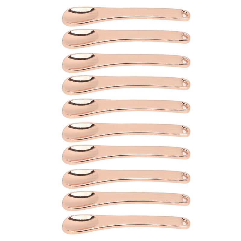 10pcs Eye Cream Massage Spatula Portable Metal Small Makeup Spoon for Facial Cosmetic Face Mask - Image 2