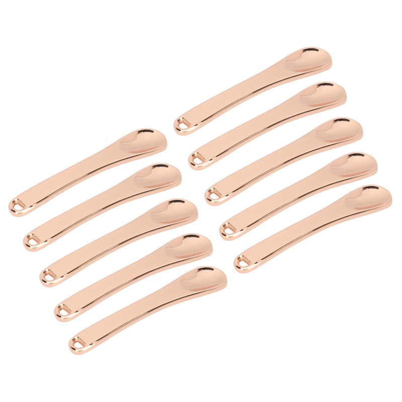 10pcs Eye Cream Massage Spatula Portable Metal Small Makeup Spoon for Facial Cosmetic Face Mask - Image 5
