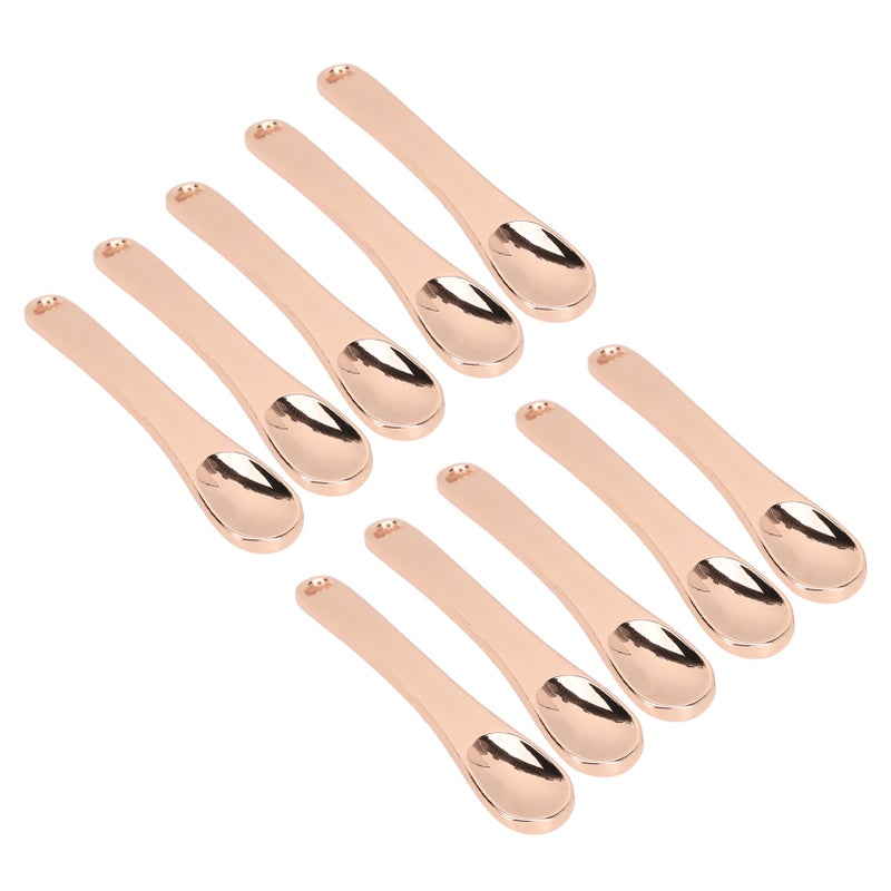 10pcs Eye Cream Massage Spatula Portable Metal Small Makeup Spoon for Facial Cosmetic Face Mask - Image 3