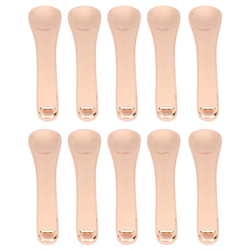 10pcs Eye Cream Massage Spatula Portable Metal Small Makeup Spoon for Facial Cosmetic Face Mask - Image 4