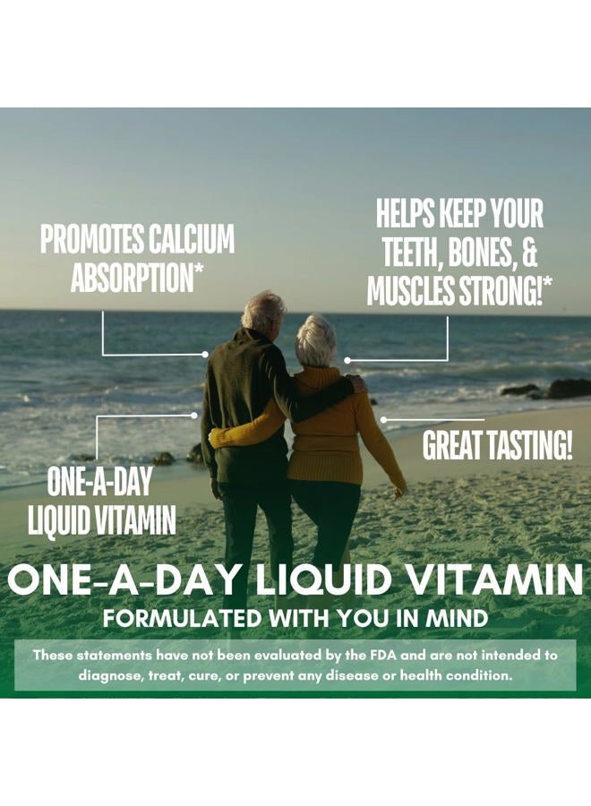 Tropical Oasis Liquid Calcium & Magnesium - Natural formula w/ support for strong bones - Liquid vitamins w/ calcium, - 16oz, 32 Serv. - Image 5