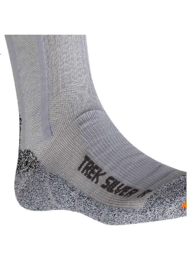 Xbionic Sports Mid-Calf Socks For Men And Women, Silver Yarn, G179 Gray/Rock Gray, 24.5Cm-25.5Cm (39-41) - Image 1