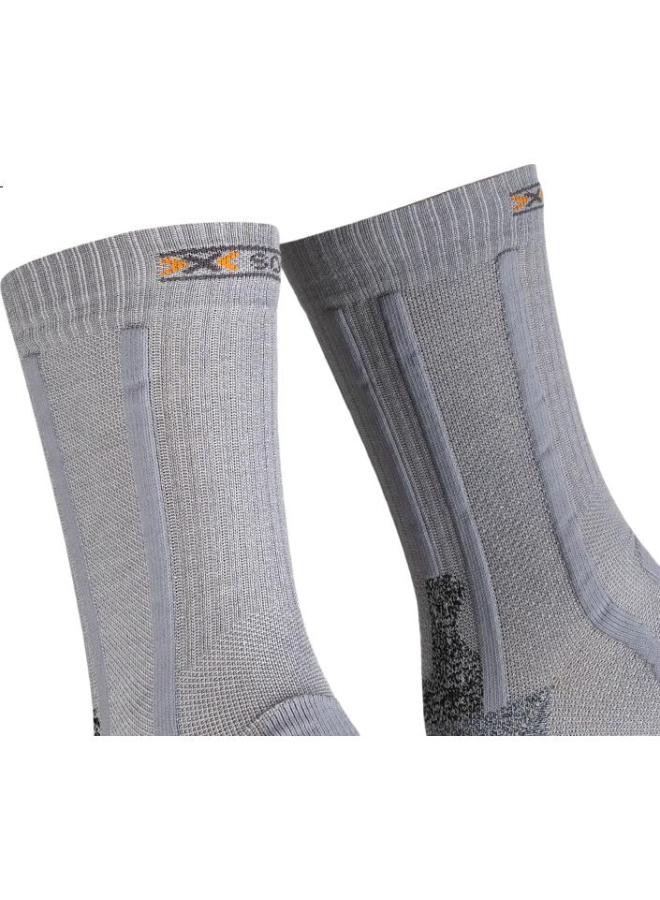 Xbionic Sports Mid-Calf Socks For Men And Women, Silver Yarn, G179 Gray/Rock Gray, 24.5Cm-25.5Cm (39-41) - Image 2