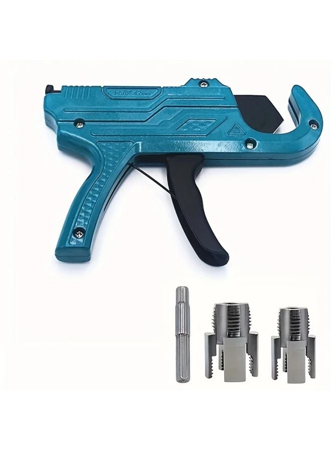1 Set Pipe Cutter Thread Repair Tool Kit Ratchet Plumbing Tool for 1 2 DN15 to 3 4 DN20 Sizes - Image 1