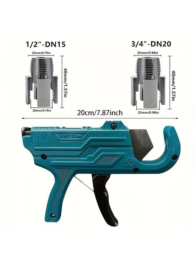 1 Set Pipe Cutter Thread Repair Tool Kit Ratchet Plumbing Tool for 1 2 DN15 to 3 4 DN20 Sizes - Image 2