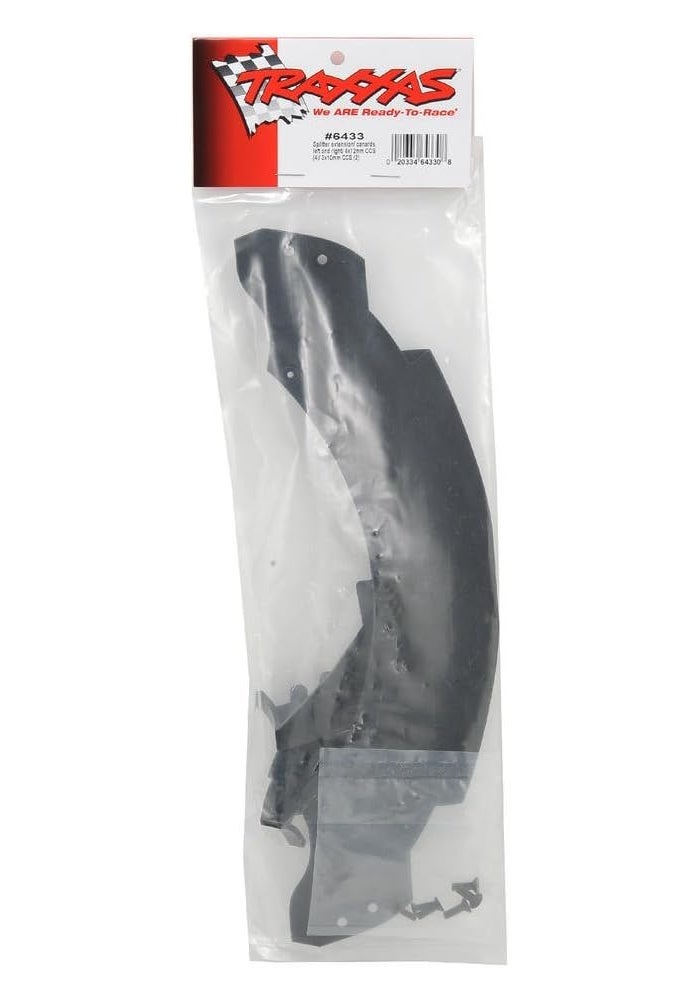 Traxxas 100 Mph Splitter & Canard Set, Black, Model 6433 - Image 2