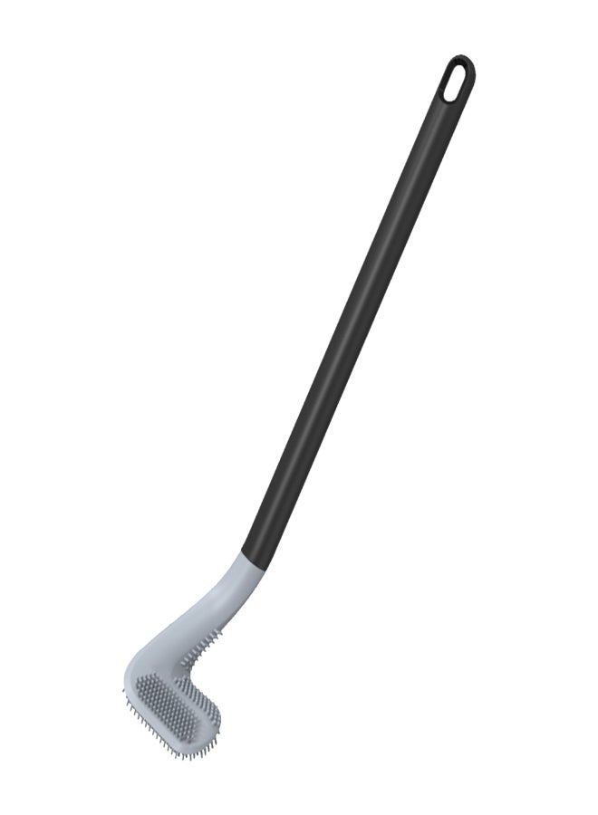 Long Handle Toilet Brush Wall-mounted TPR Bristles Toilet Brush Cleaner No-drilling Bathroom Deep Cleaning Toilet Bowl Brush No Dead End Cleaning Brush - Image 1