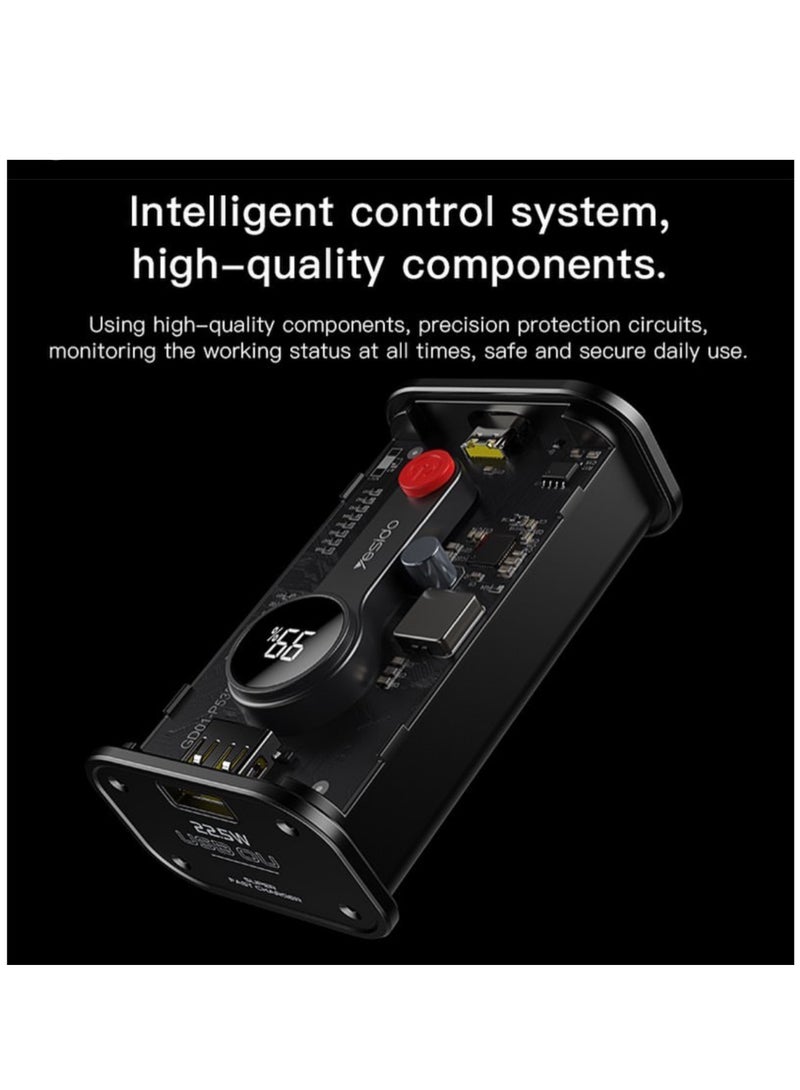 YESIDO: Power Bank 10000mAh Black YP35 - Image 5