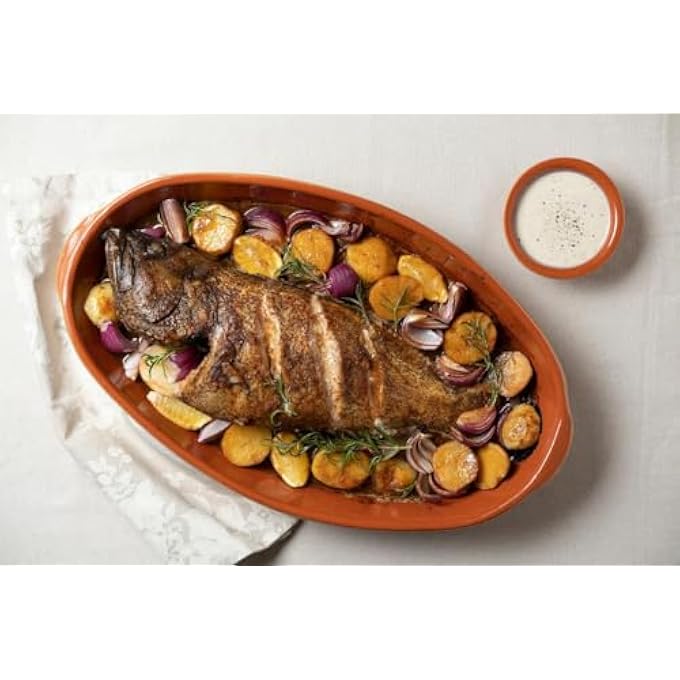 ريحني كورزانا تيراكوتا كلاي 603 بيضاوي مقسوم N 3 43 سم × 25 سم الوزن 210 كجم - Image 2