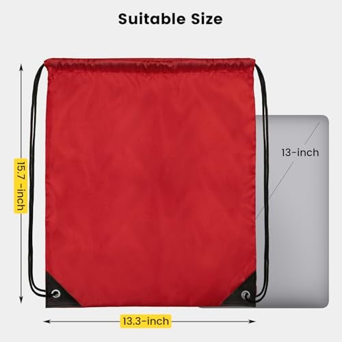 Vorspack 100 Pcs Drawstring Bags Bulk - Lightweight Drawstring Backpack, Cinch Bag for Party Sport Gym Trip Gift - 20 Colors - Image 2