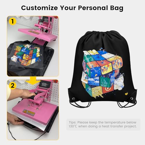 Vorspack 100 Pcs Drawstring Bags Bulk - Lightweight Drawstring Backpack, Cinch Bag for Party Sport Gym Trip Gift - 20 Colors - Image 3