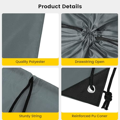 Vorspack 100 Pcs Drawstring Bags Bulk - Lightweight Drawstring Backpack, Cinch Bag for Party Sport Gym Trip Gift - 20 Colors - Image 4