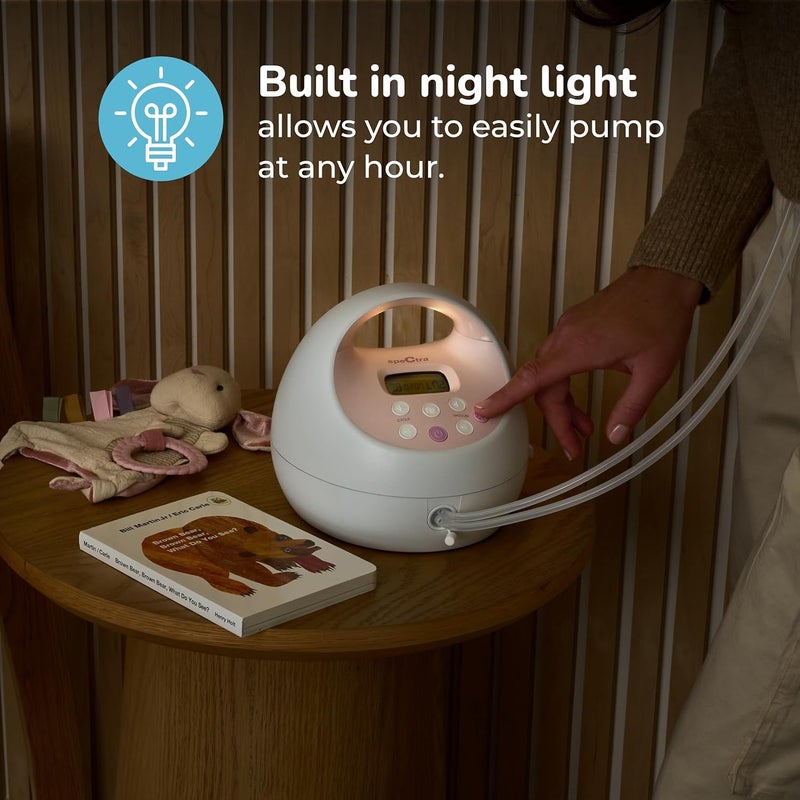 Spectra Baby S2 Plus Premier Electric Breast Pump with Grey Tote Premium Accessory Kit  28 mm - Image 5