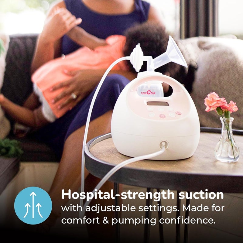 Spectra Baby S2 Plus Premier Electric Breast Pump with Grey Tote Premium Accessory Kit  28 mm - Image 3