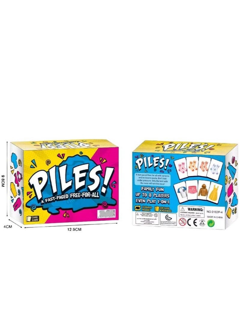 Piles Card Games, Family Games, Games for Adults, Family Game Night, Travel Games, Party Games, Memory Games (10 Mins) - Image 4