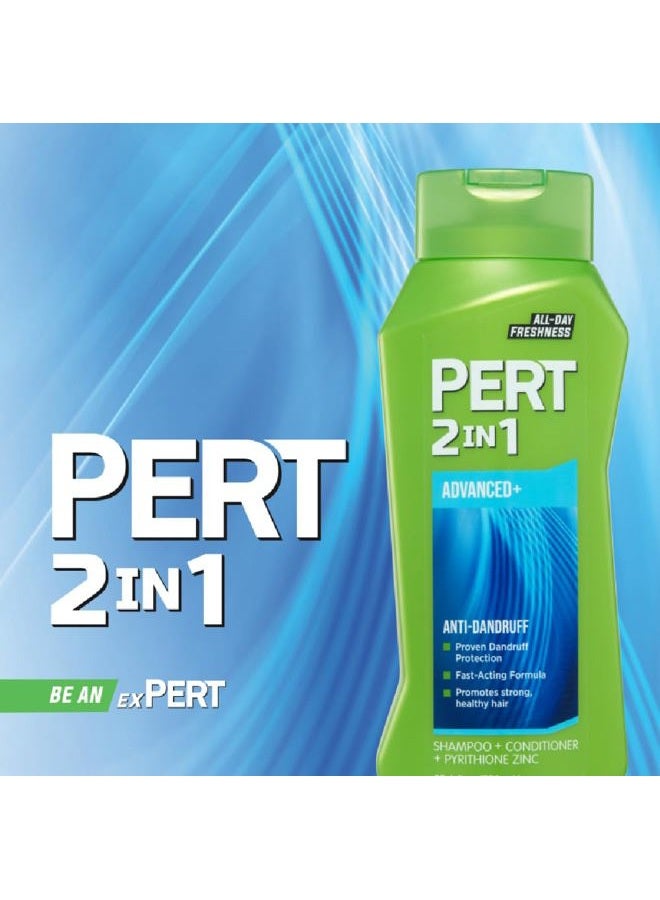 PERT 2 IN 1 Shampoo and Conditioner, Anti-Dandruff, 13.5 Fl. Oz (Pack of 6) - Image 4