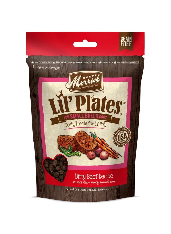 ميريك أطباق ميريك ليل الخالية من الحبوب للكلاب الصغيرة، مكافآت تدريب طبيعية للكلاب الصغيرة، وصفة لحم بقري صغير - كيس 147 غرام - Image 1