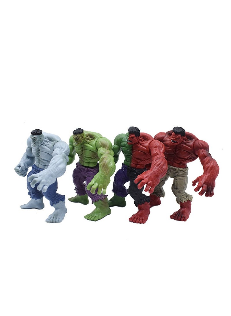 Avengers War Machine Anti-Hulk Armor Anime Hulk Grey Red Green Mini-Giant Action Figure Toy, 4 Designs, PVC Material, Approx. 15cm Height, Ideal for Collectibles and Home Decor - Image 5