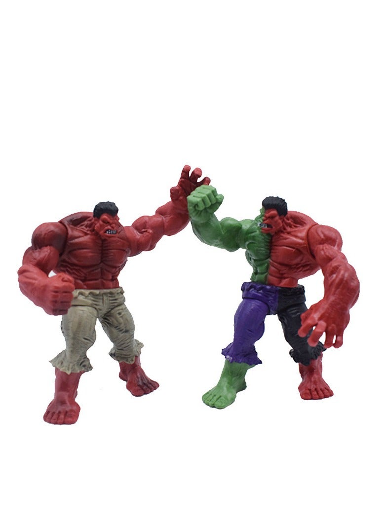 Avengers War Machine Anti-Hulk Armor Anime Hulk Grey Red Green Mini-Giant Action Figure Toy, 4 Designs, PVC Material, Approx. 15cm Height, Ideal for Collectibles and Home Decor - Image 3