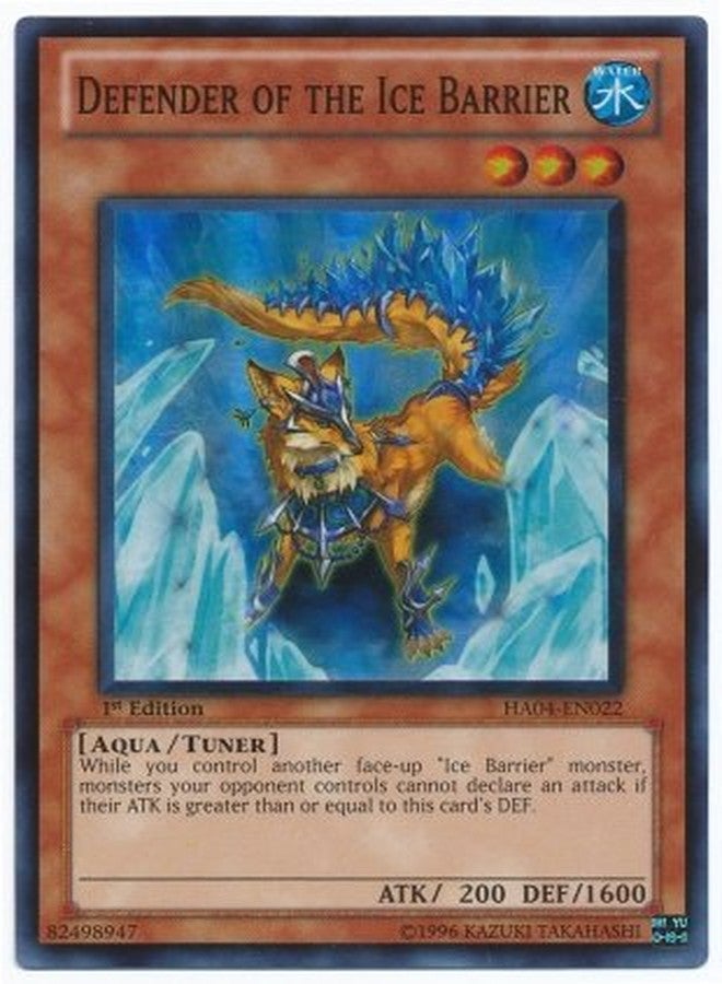 Yu-Gi-Oh! - Defender of The Ice Barrier (HA04-EN022) - Hidden Arsenal 4: Trishulas Triumph - 1st Edition - Super Rare - Image 2
