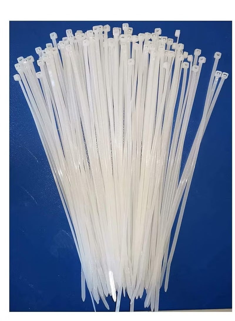 Cable Ties 150mm, 100 Pieces Pack Self-Locking Heavy Duty Nylon Plastic Zip Ties Wraps For Home, Office and Outdoor  - Image 1