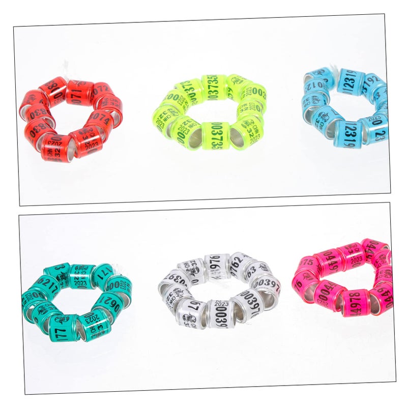 Aluminum Bird Leg Rings 100 Pcs 1 10X1 10X0 80cm Poultry ID Bands For Chickens Pigeons Parrots Finches - Image 3