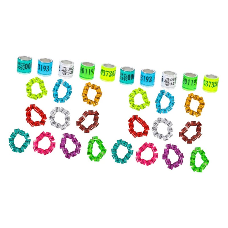 Aluminum Bird Leg Rings 100 Pcs 1 10X1 10X0 80cm Poultry ID Bands For Chickens Pigeons Parrots Finches - Image 1