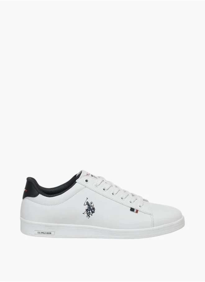 U.S. Polo Assn. Men's Logo Detail Lace-Up Sneakers